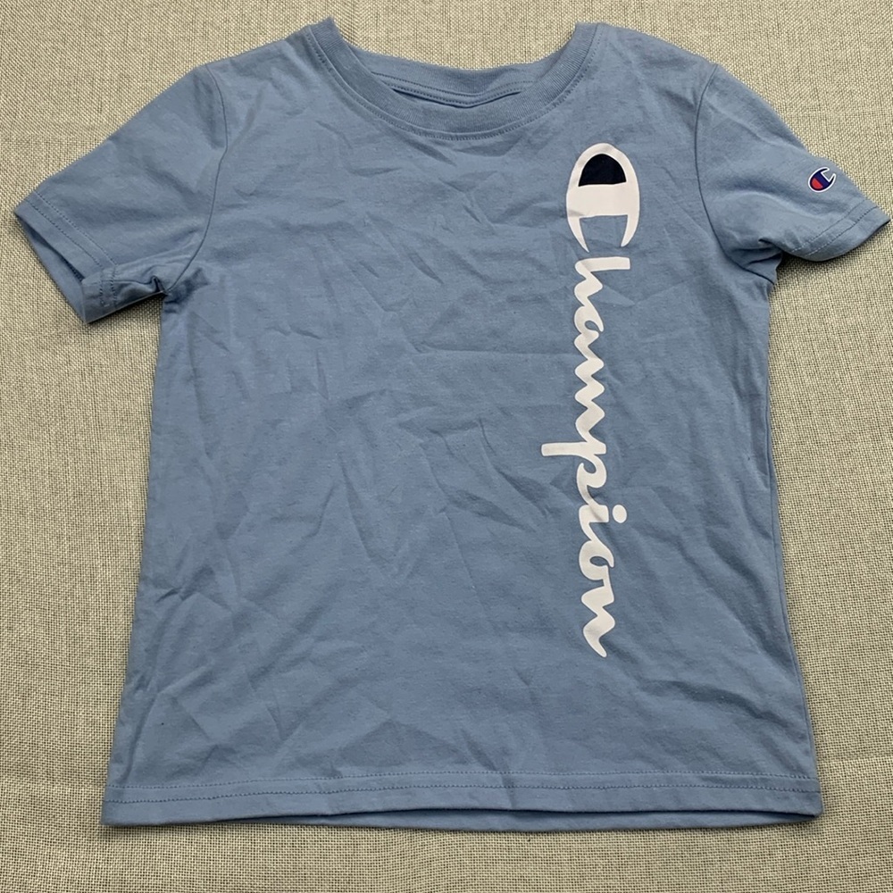 Champion Little Boys' Vertical Script T-Shirt Size 6